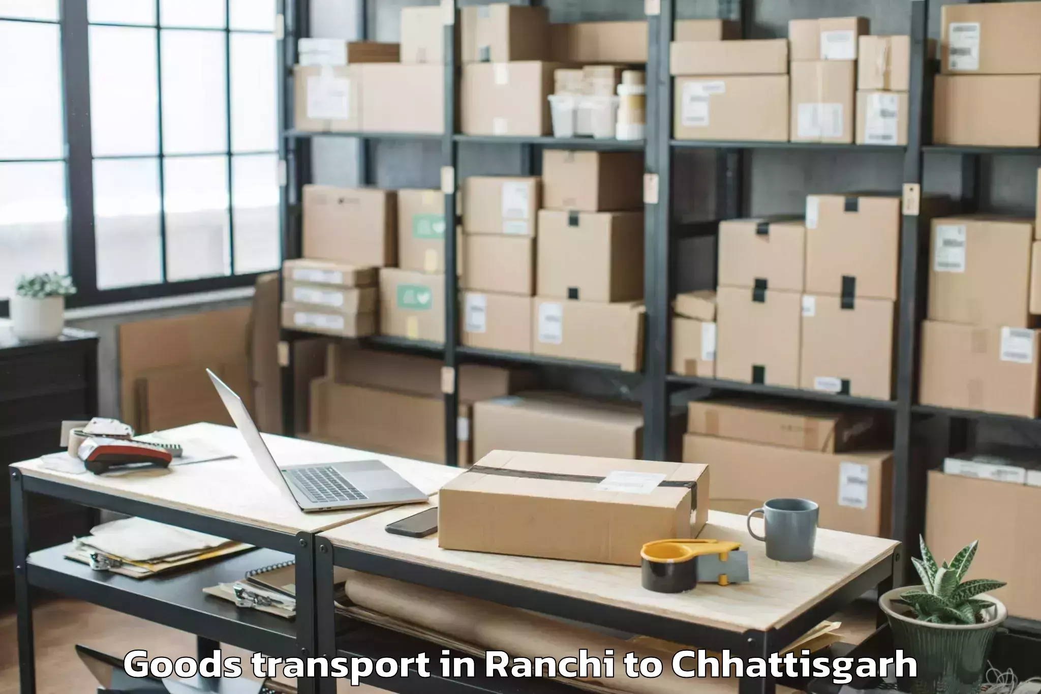 Easy Ranchi to Takhatpur Goods Transport Booking